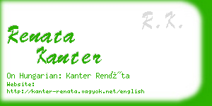 renata kanter business card